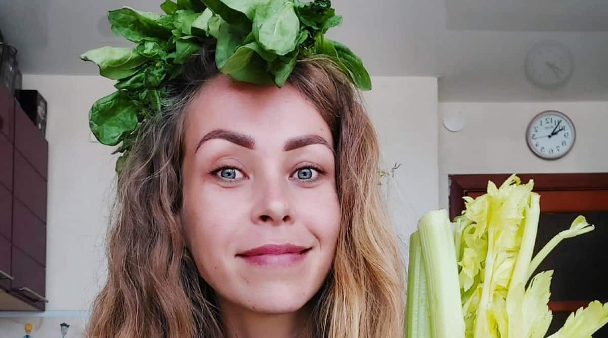 Vegan influencer Zhanna Samsonova