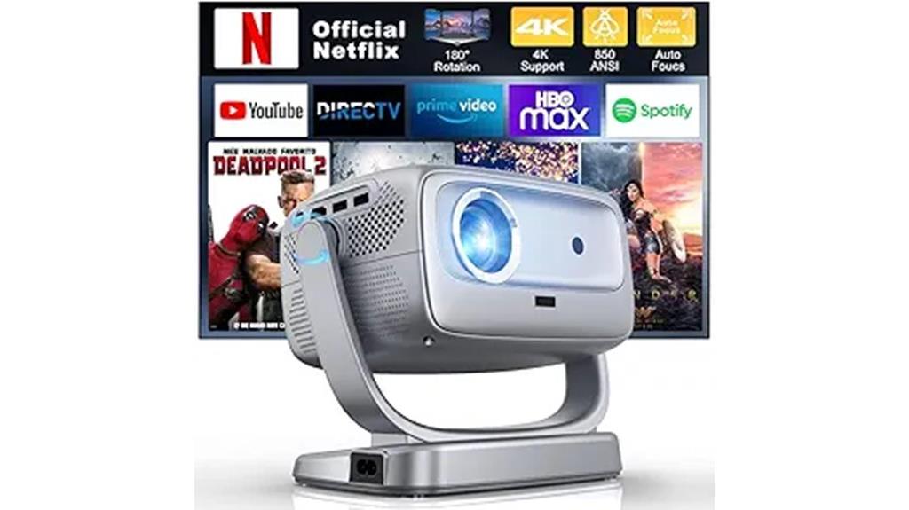 4k wireless movie projector