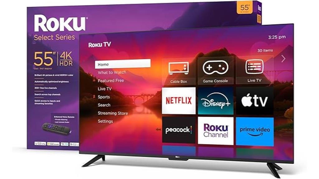 55 inch 4k roku tv