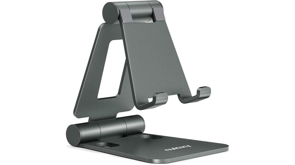 adjustable dual folding stand