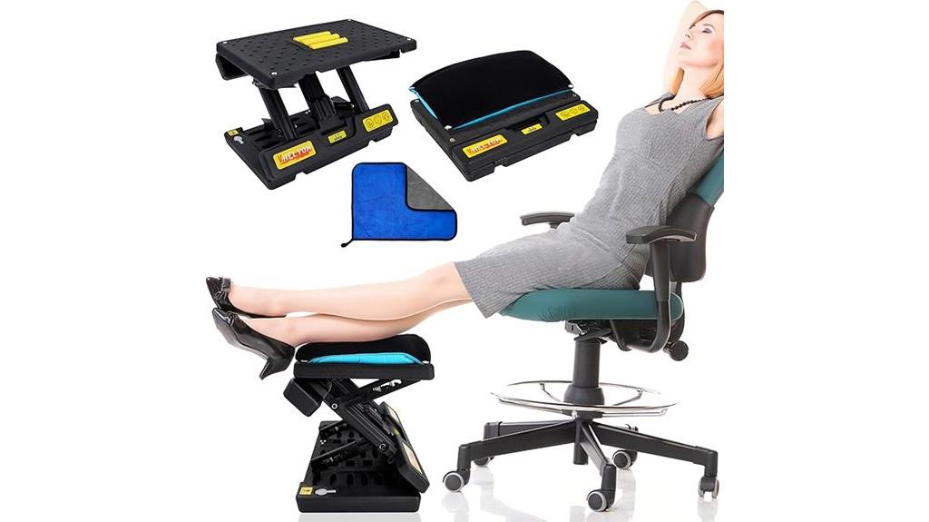 adjustable footrest with massage