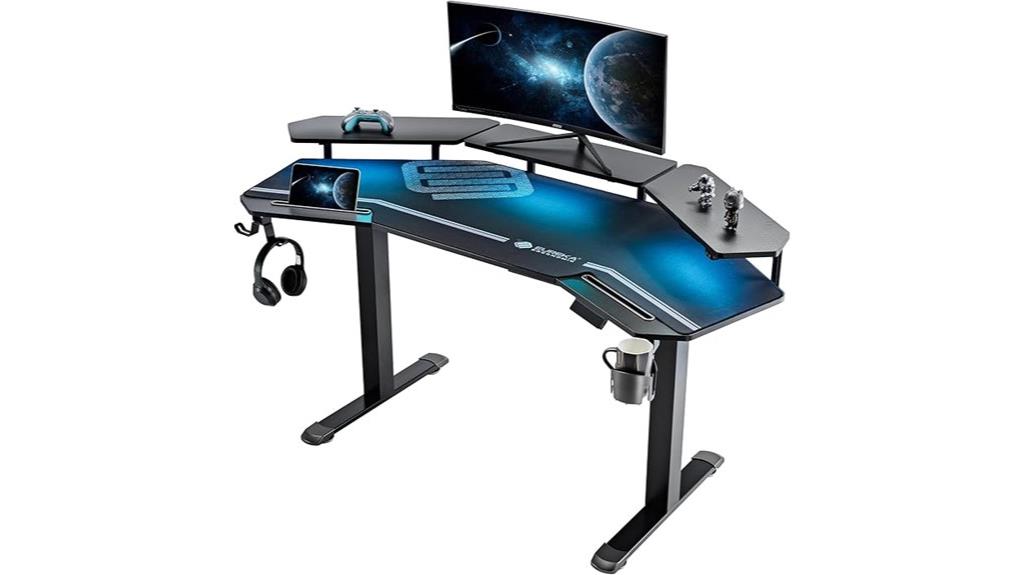 adjustable gaming desk height