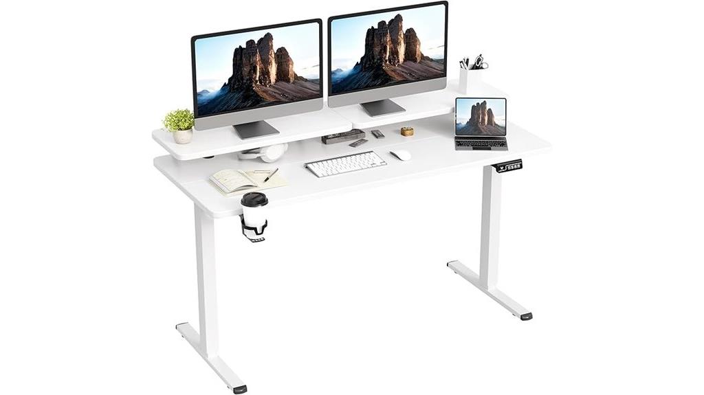 adjustable height standing desk