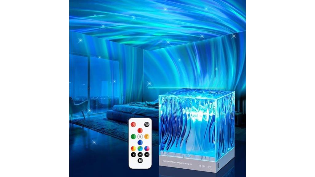 aesthetic bedroom lighting projector