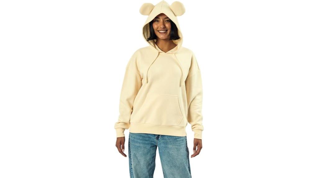 bear themed oversized hoodie