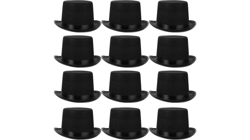 black top hats set