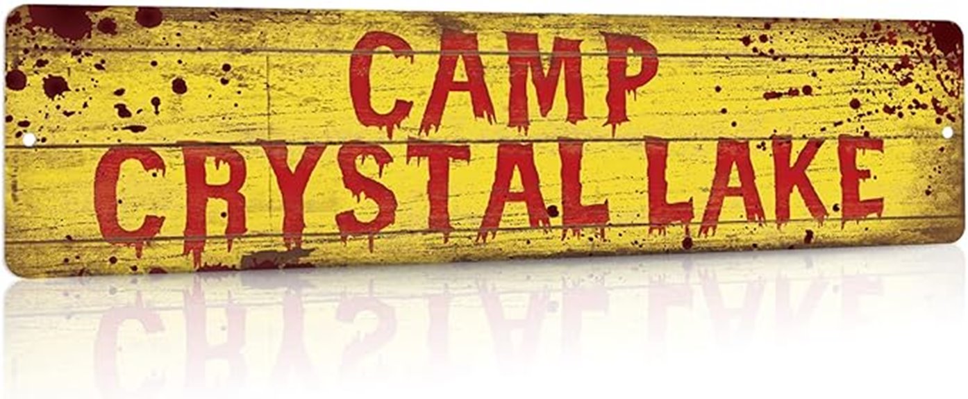 camp crystal lake sign