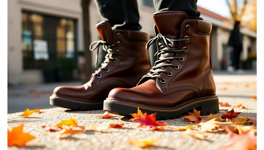 chunky lace up adventure boots