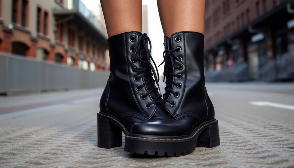 chunky split sole boots