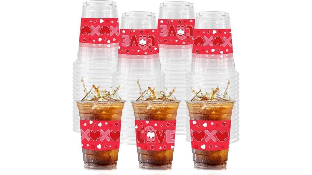 clear plastic party cups