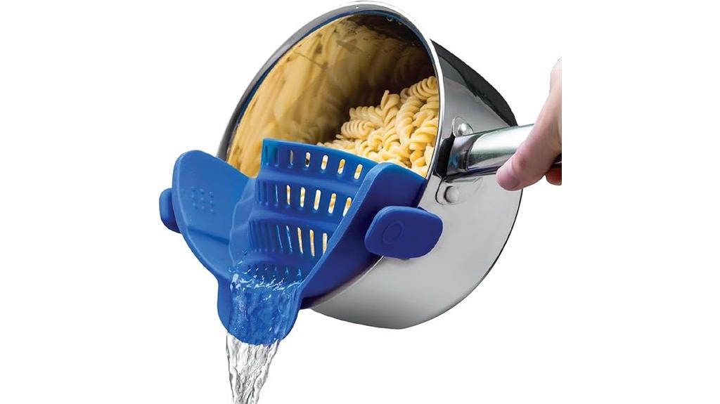 clip on silicone strainer