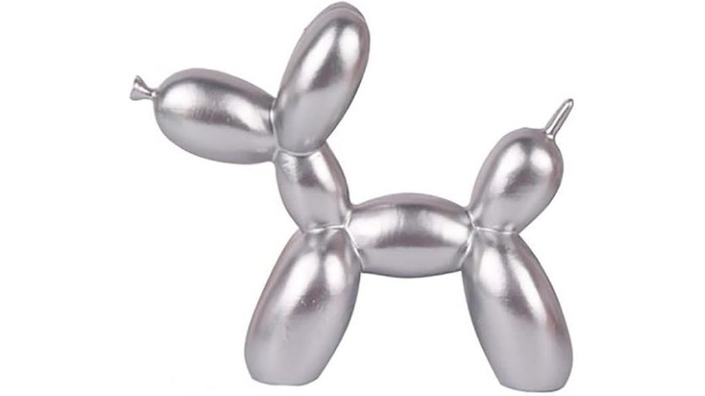 colorful balloon dog statue