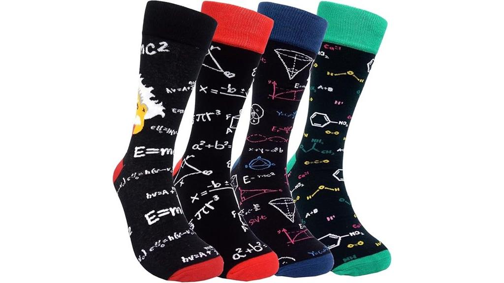 colorful patterned dress socks