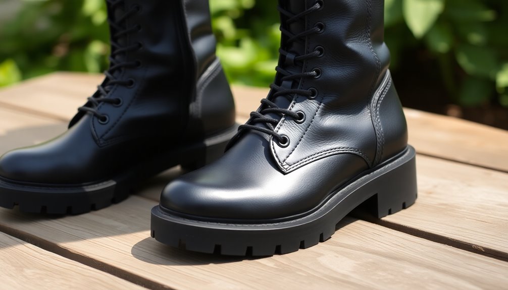 comfortable combat boots designed