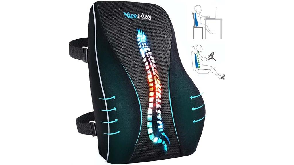 comfortable lumbar support cushion