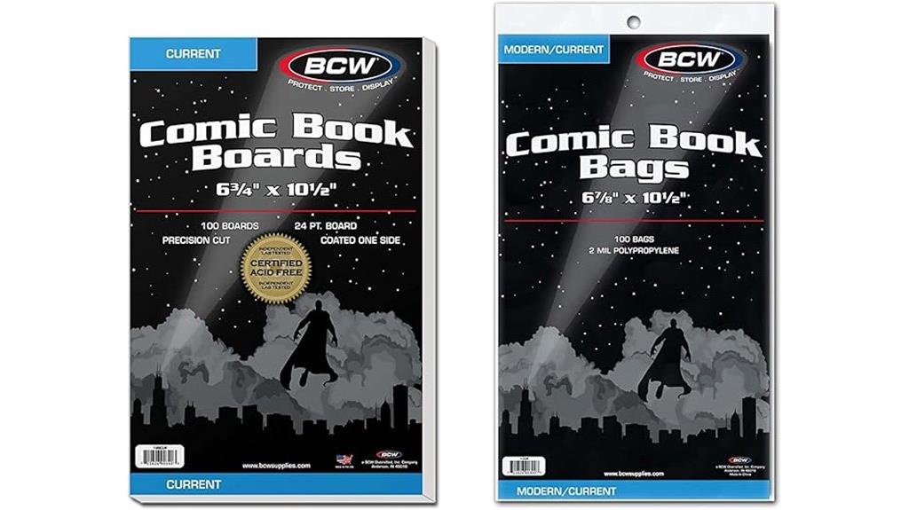 comic bags and boards