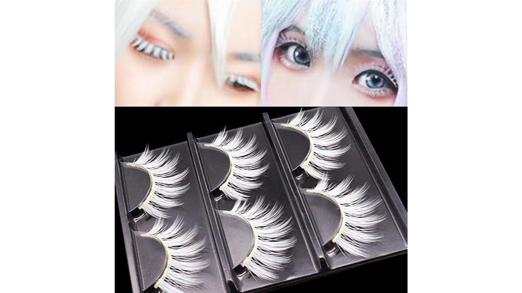 cosplay white false eyelashes