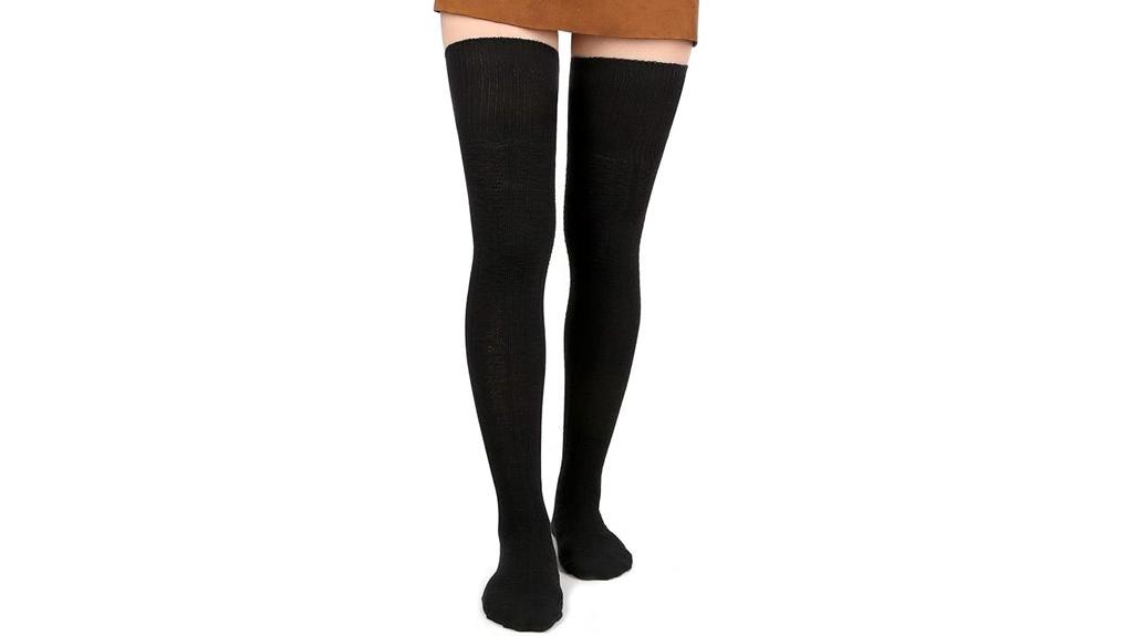 cozy thigh high socks