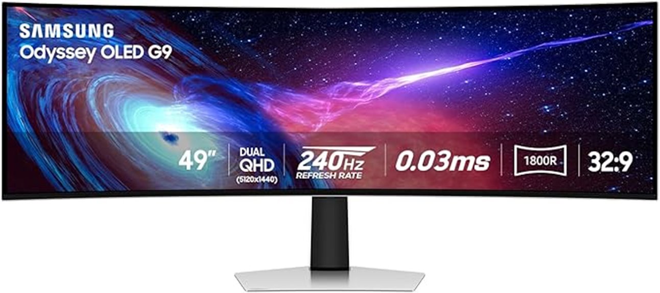 curved qd oled gaming monitor