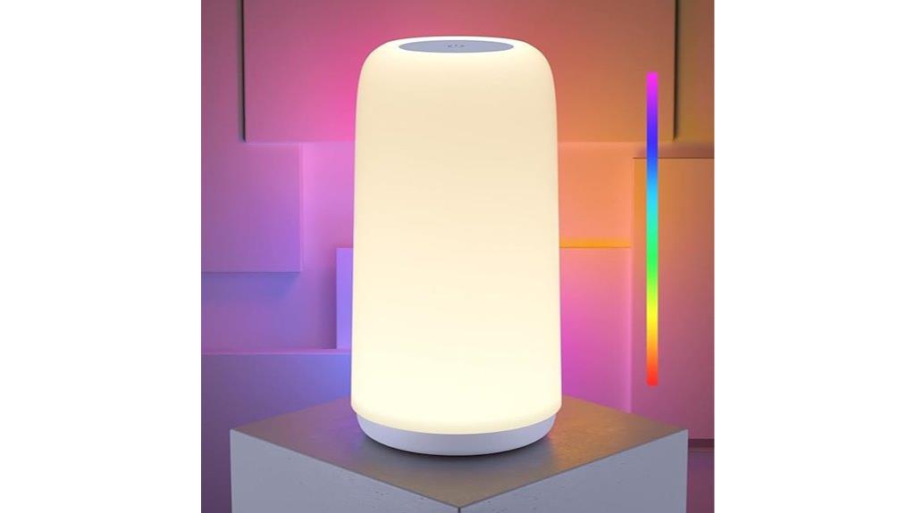 dimmable touch bedside lamp