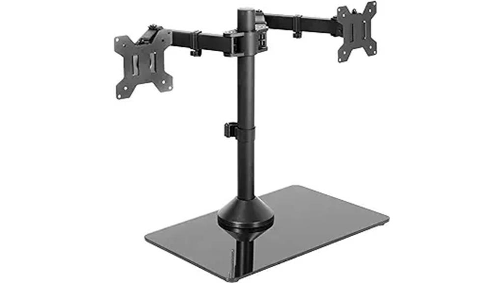 dual monitor freestanding stand