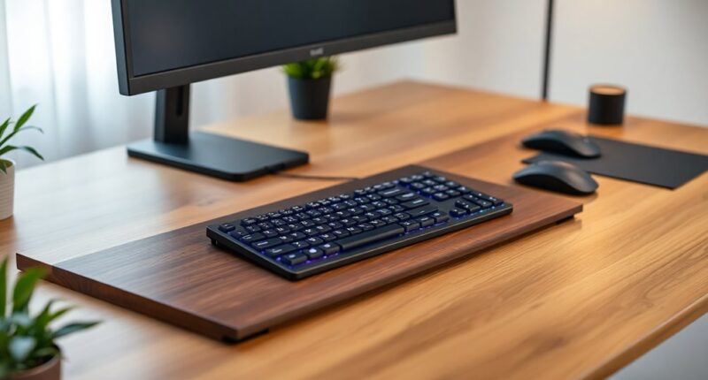 ergonomic keyboard tray options