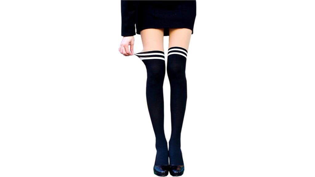 faux thigh high tights