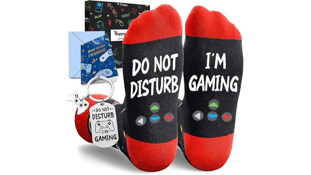 gamer themed novelty socks