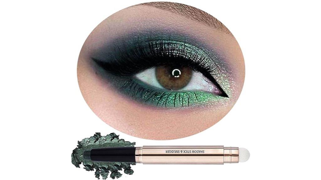 green shimmer eyeshadow stick