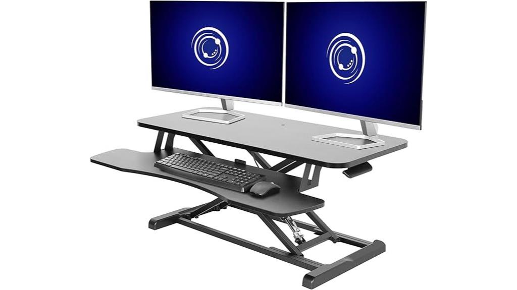 height adjustable desk converter