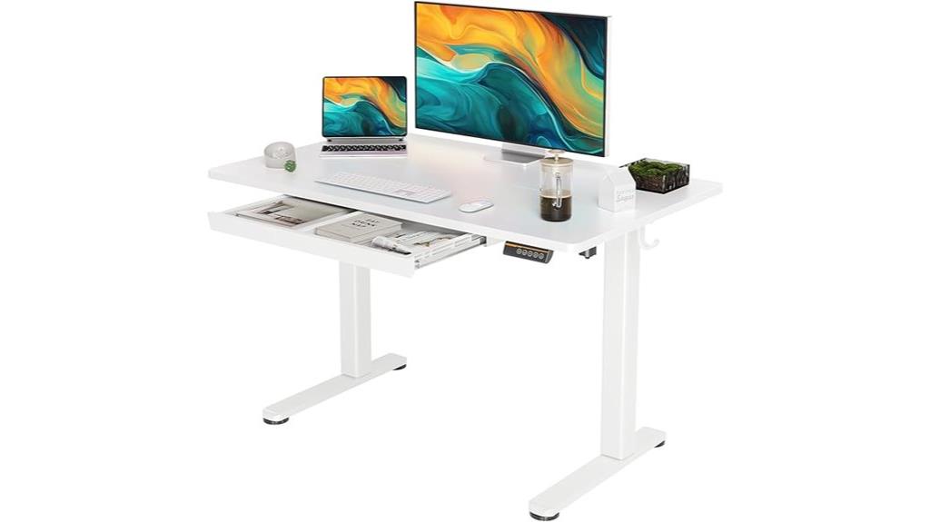 height adjustable standing desk