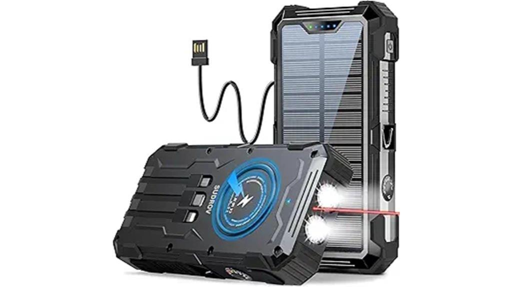 high capacity solar power bank