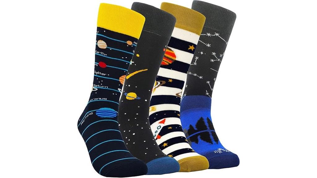 humorous patterned dress socks