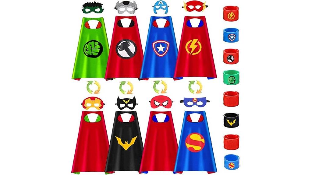 kids superhero costumes set