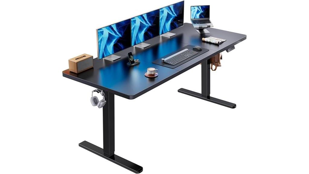 large adjustable standing desk