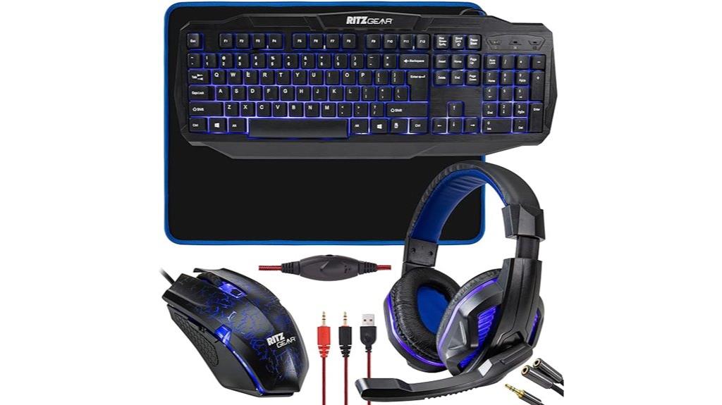 led gaming accessories bundle