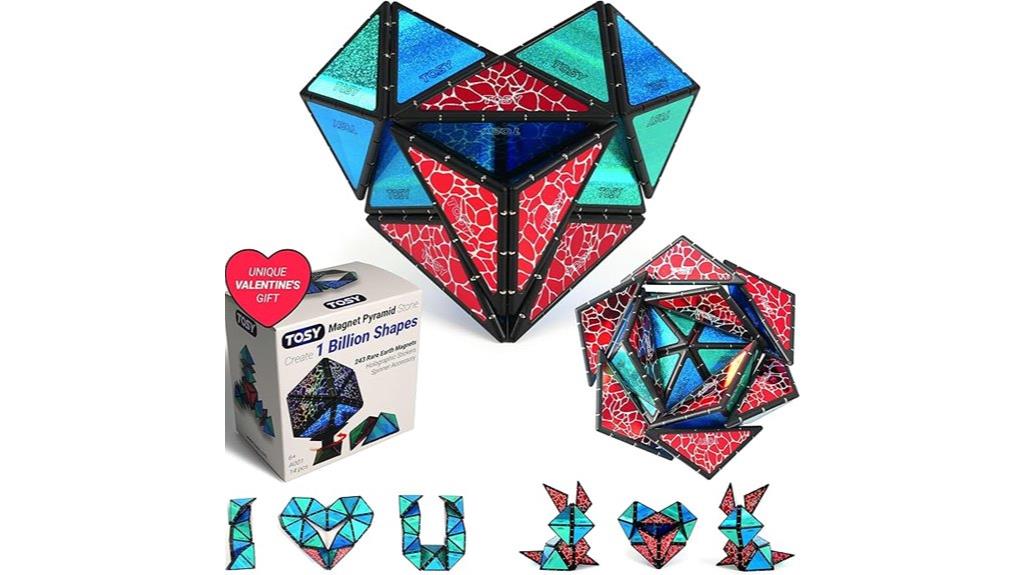 magnetic pyramid puzzle toy