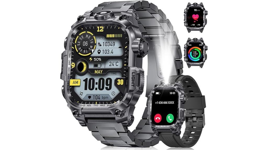 men s military smart watch