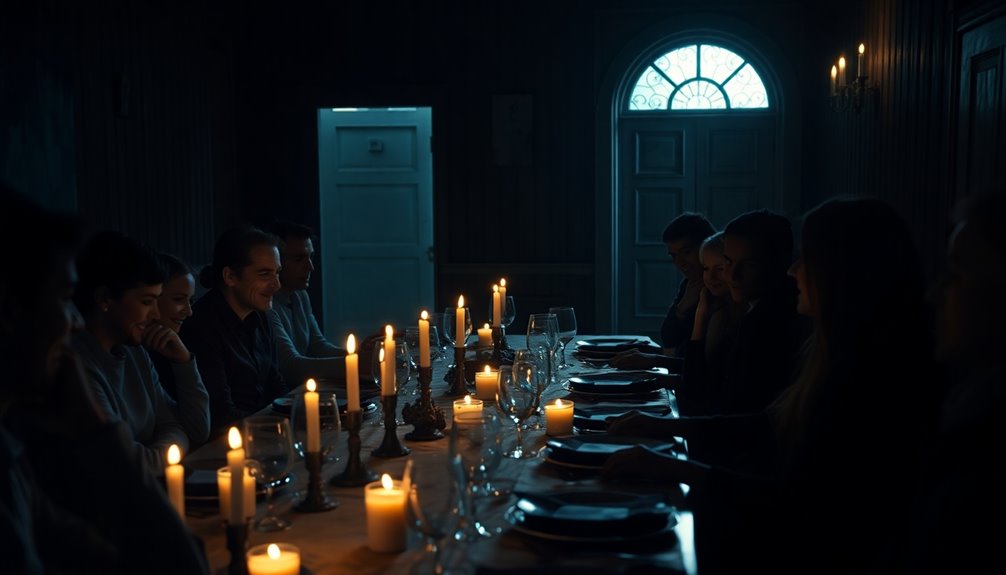 mysterious dinner party tension