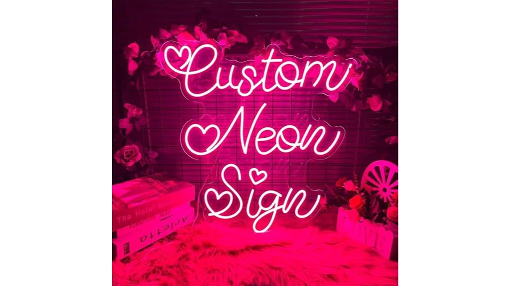 neon wall decor sign