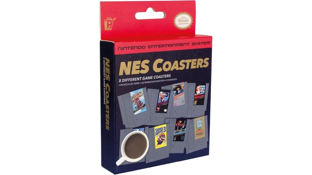 nintendo nes drink coasters