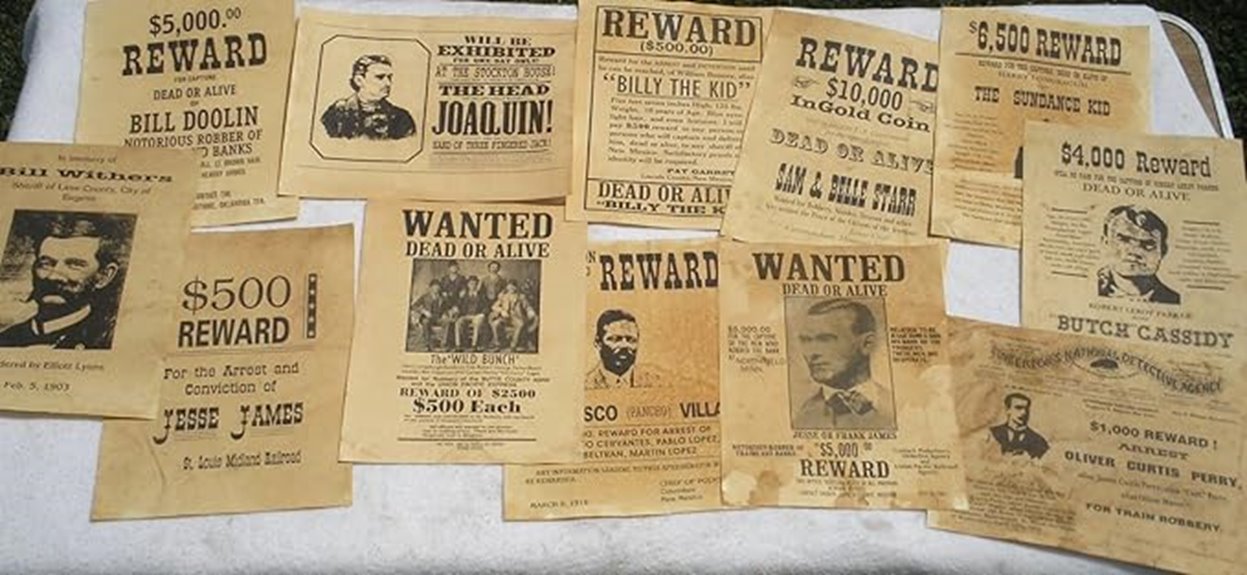 old west wanted posters