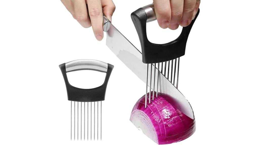 onion holder and cutter