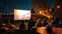 outdoor portable projector guide