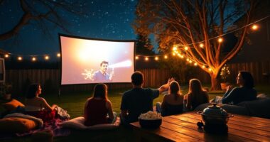 outdoor portable projector guide