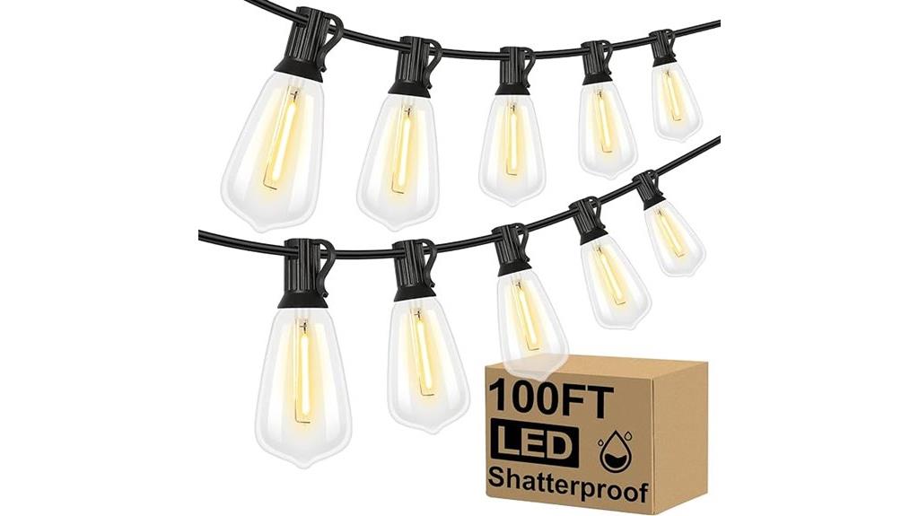 outdoor shatterproof string lights