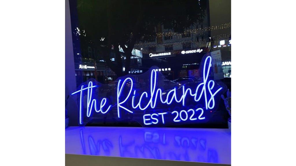 personalized led neon decor