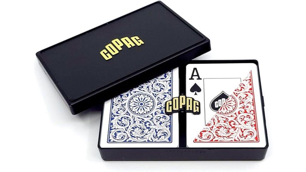 plastic poker playing cards