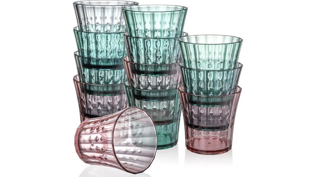 plastic water tumblers set
