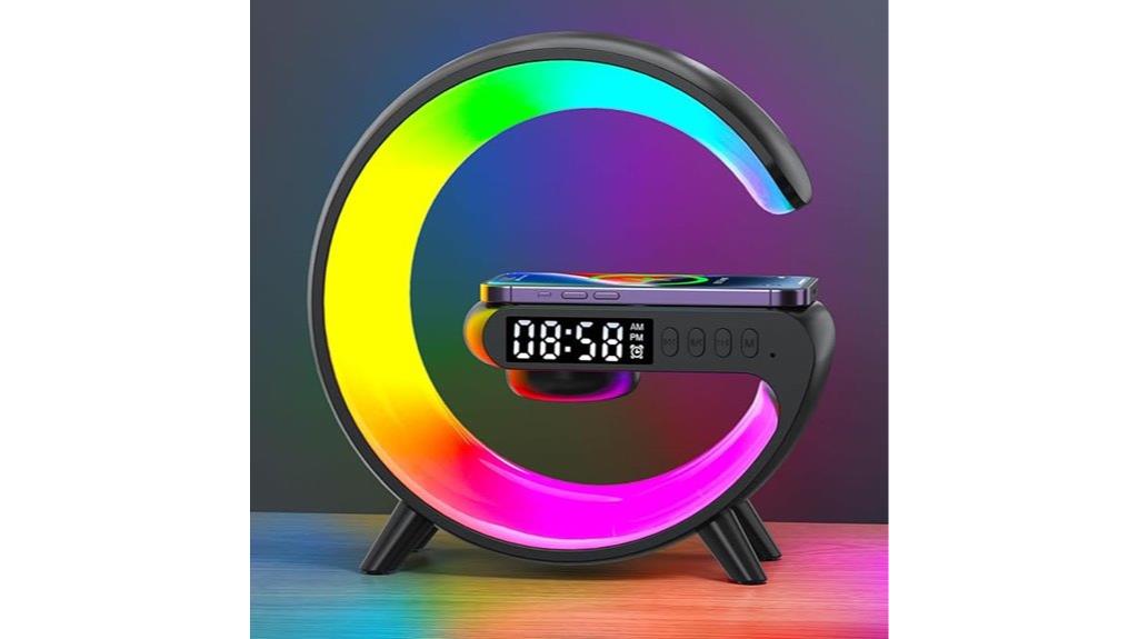 portable speaker with clock